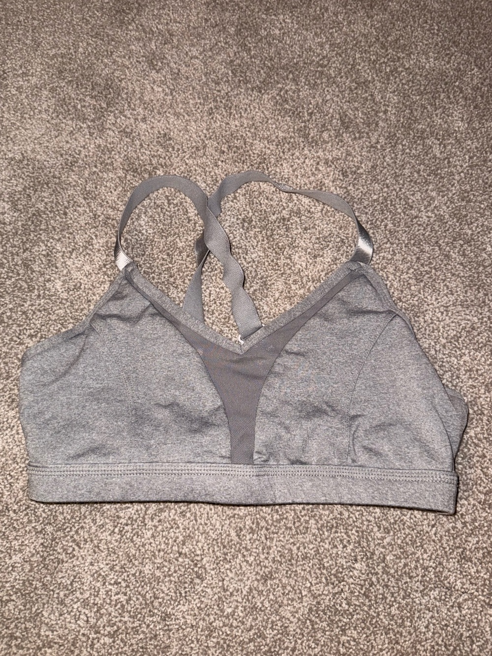 Born Primitive Heather Gray size small sports bra, mesh detailing